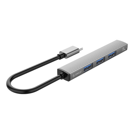 ADAPTER HUB ORICO USB-C DO USB 3.0 + 3X USB 2.0 (SZARY)