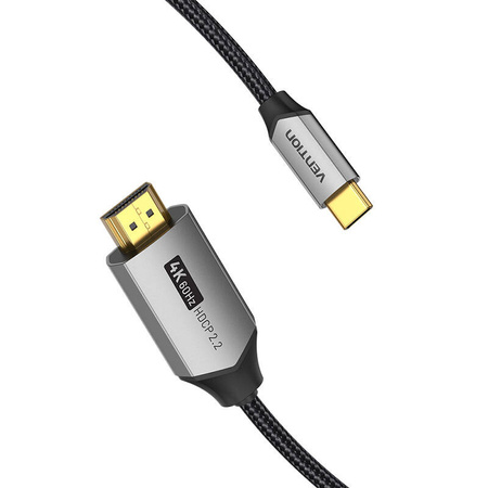 KABEL USB-C DO HDMI 2.0 VENTION CRBBF 1M, 4K 60HZ (CZARNY)