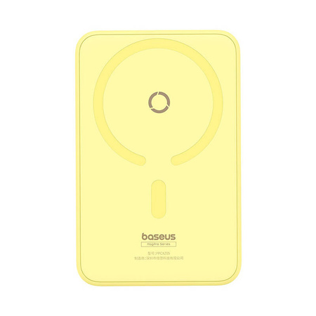 POWERBANK MAGNETYCZNY BASEUS MAGPRO MAGNETIC 5000MAH 20W, MAGSAFE (ŻÓŁTY)