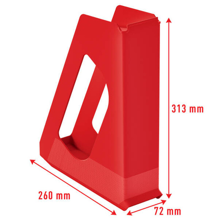 POJEMNIK NA DOKUMENTY 72X313X260MM ESSELTE VIVIDA 628217 CZERWONY