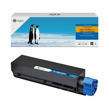 G&G KOMPATYBILNY TONER Z 45807111, BLACK, 12000S, NT-FOB432XXC, DLA OKI B432, B512, MB492, 562, N