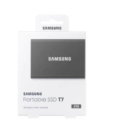 SAMSUNG DYSK PORTABLE T7 2TB USB3.2 GEN.2 SZARY
