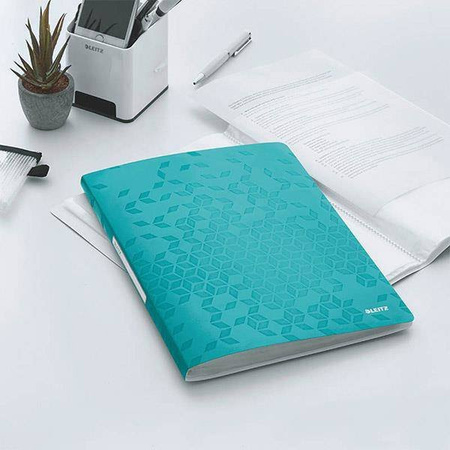 Album ofertowy A4 LEITZ WOW 46310051 turkusowy 20 koszulek