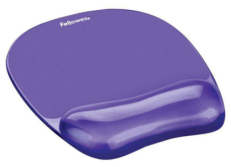 PODKŁADKA POD MYSZ&NADGARSTEK ŻELOWA FELLOWES CRYSTAL 9144104 FIOLETOWA