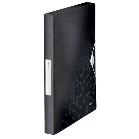 Teczka z gumką A4 LEITZ WOW 46290095 czarna PP 30mm