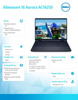 DELL NOTEBOOK ALIENWARE 16 AURORA AC16250 W11PRO C7 240H/32GB/1TB/16.0" WQXGA/GEFORCE RTX 5060/WLAN + BT/BACKLIT KB/6 CELL/ 3Y BASIC