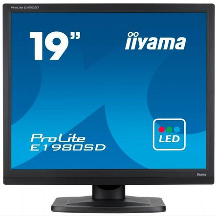 IIYAMA MONITOR 19 CALI PROLITE E1980D-B1 VGA,DVI,5:4,TN,5MS,250CD