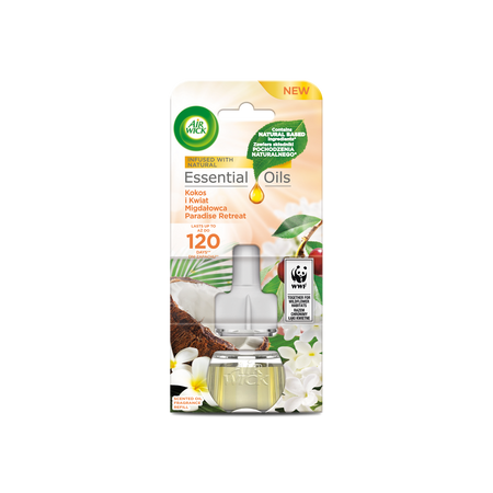 WKŁAD DO ODŚWIEŻACZA AIR WICK ELECTRIC KOKOS&MIGDAŁ 19ML