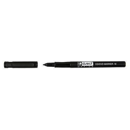 MARKER CD/DVD D.RECT CZARNY 1.0MM