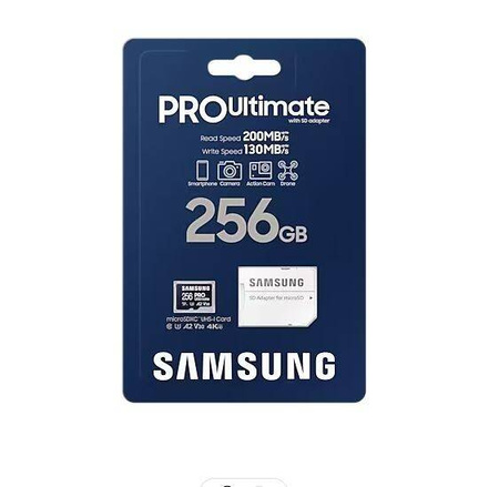 SAMSUNG KARTA PAMIĘCI MICROSD MB-MY256SA/WW PRO ULTIMATE 256GB + ADAPTER