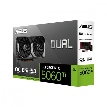 ASUS KARTA GRAFICZNA GEFORCE RTX 5060 TI DUAL OC 8GB GDDR7 128BIT 3DP/HDMI