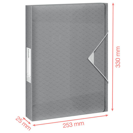 TECZKA Z GUMKĄ A4 ESSELTE COLOUR'BREEZE 628450 LAWENDOWY 25MM
