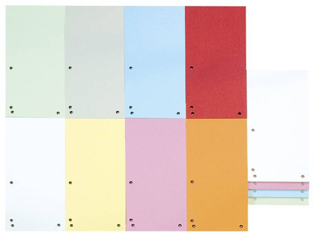 PRZEKŁADKI 1/3 A4 DONAU CZERWONE KARTON 190G/M² 100SZT