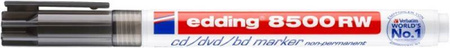 MARKER CD/DVD ZMYWALNY EDDING 8500 RW CZARNY 1MM