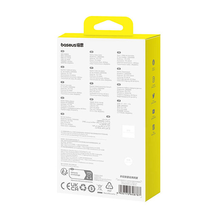 KABEL USB-C DO USB-C BASEUS SUPERIOR USB4, 240W, 1M (BIAŁY)