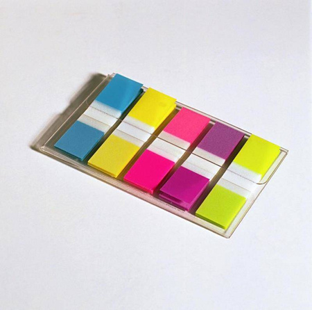 ZAKŁADKI INDEKSUJĄCE FOLIOWE 11,9X43,1MM 3M POST-IT® 683-5CB MIX*5 5*20SZT