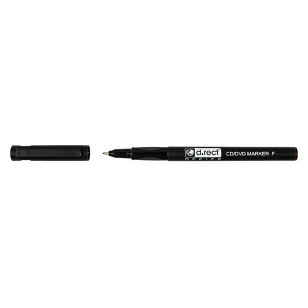 MARKER CD/DVD D.RECT CZARNY 0.7MM