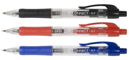 DŁUGOPIS AUTOMATYCZNY Q-CONNECT CZARNY 0.7MM
