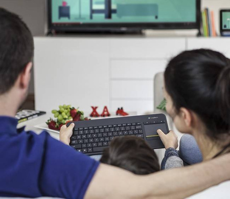 KLAWIATURA BEZPRZEWODOWA MEMBRANOWA LOGITECH K400 PLUS 920-007145