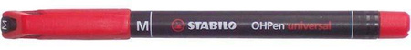 Foliopis STABILO OHPen 843/40 czerwony M - 1.0