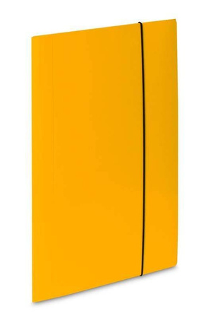 TECZKA Z GUMKĄ A4 VAUPE SOFT 302/08 ŻÓŁTA TEKTURA POWLEKANA PP