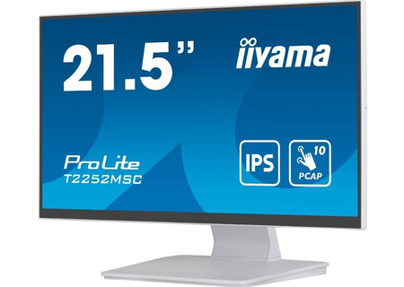 IIYAMA MONITOR 22 CALE T2252MSC-W2 10 PKT. POJ,IPS,HDMI,DP,2X1W,7H