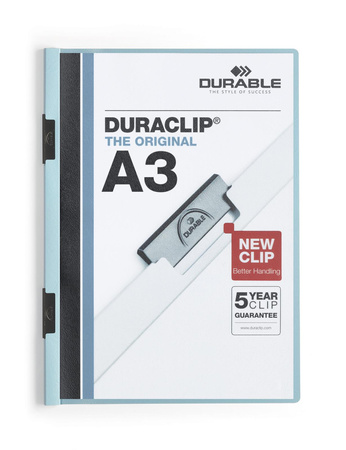 SKOROSZYT ZACISKOWY A3 DURABLE DURACLIP 221806 PLASTIKOWY 60 KRT