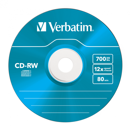 PŁYTA CD-RW 700MB 12X VERBATIM DATALIFE PLUS 43167 SLIM 5 SZT.