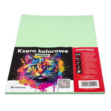 PAPIER KSERO KOLOR A4 EMERSON ZIELONY 80G 50 ARK