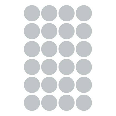 ETYKIETY SAMOPRZYLEPNE 18MM KÓŁKA DO ZAZNACZANIA AVERY ZWECKFORM TRWAŁE 3171 SZARE 4ARK*24SZT