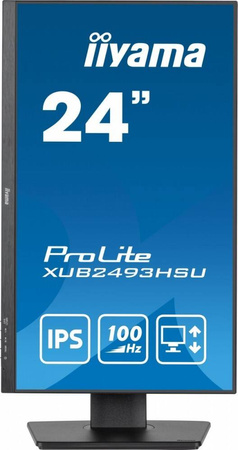 IIYAMA MONITOR 23.8 CALA XUB2493HSU-B6 IPS.HDMI.DP.2X2W.USBX2.SLIM.HAS(150MM)
