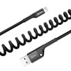 Kabel BASEUS Spring USB-A-Lightning 1m sprężynowy (czarny)