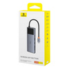 HUB 10W1 BASEUS METAL GLEAM II SERIES, USB-C DO 1XHDMI, USB-A (10GBPS), USB-C, 2XUSB-A, ETHERNET RJ45, KARTA SD/TF, MINI-JACK 3,5MM, USB-C(PD)