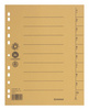 PRZEKŁADKI 1-10 A4 DONAU Z PERFORACJĄ ŻÓŁTE KARTON 250G/M² 100SZT