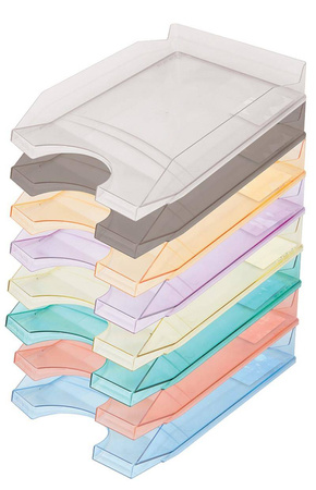 SZUFLADA A4 OFFICE PRODUCTS TRANSPARENTNA ZIELONA POLISTYREN/PP