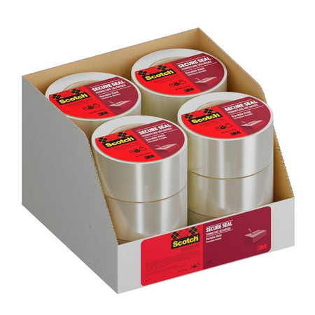 TAŚMA PAKOWA 50MMX50M 3M SCOTCH® SECURE SEAL TRANSPARENTNA