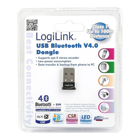 LOGILINK ADAPTER BLUETOOTH V4.0 USB, WIN 10