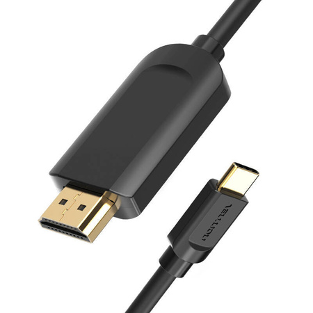 KABEL USB-C DO HDMI 1.4 VENTION CGUBG 4K 30HZ 1,5M (CZARNY)