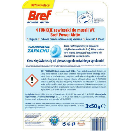 ZAWIESZKA WC KULKI BREF POWER ACTIV OCEAN 50GX3