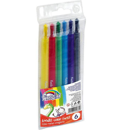 KREDKI WYKRĘCANE FIORELLO COLOR TWIST 170-2211 6KOL