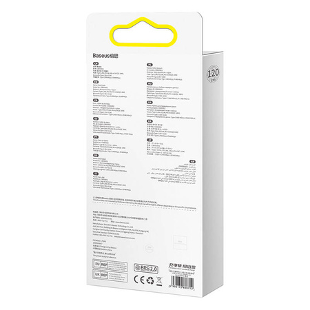 Kabel BASEUS Flash Series USB-C/micro/Lightning 1.2m 100W (czarny)