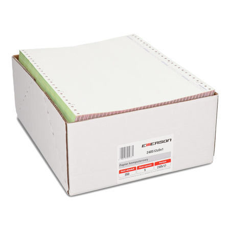 PAPIER SAMOKOPIUJĄCY 240 12'' EMERSON NADRUK ORYGINAŁ/KOPIA KOLOROWE KOPIE 1+4 350 SKŁADEK