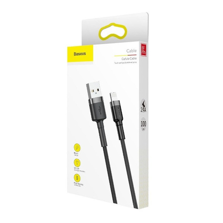 Kabel BASEUS Cafule USB-A-Lightning 0.5m (szaro-czarny)