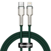 Kabel USB-C do Lightning Baseus Cafule, PD, 20W, 1m (zielony)