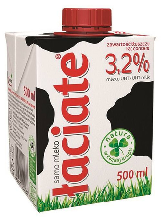 MLEKO UHT 3,2% MLEKPOL ŁACIATE 0,5L
