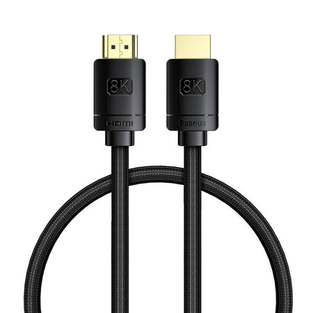 KABEL HDMI DO HDMI BASEUS HIGH DEFINITION 0.5M, 8K (CZARNY)