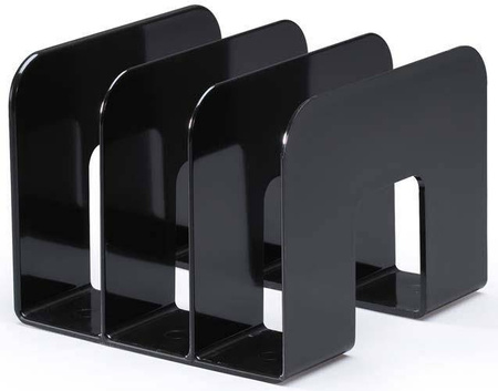 STOJAK NA KATALOGI Z 3 PRZEDZIAŁAMI 215X165X210MM DURABLE TREND 1701395060 CZARNY