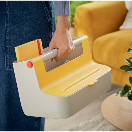 POJEMNIK Z UCHWYTEM 214X367X196MM LEITZ COSY 61250019 CIEPŁY ŻÓŁTY