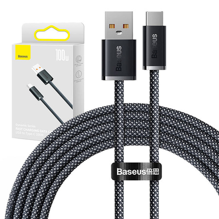 KABEL USB DO USB-C BASEUS DYNAMIC SERIES, 100W, 2M (CZARNY)