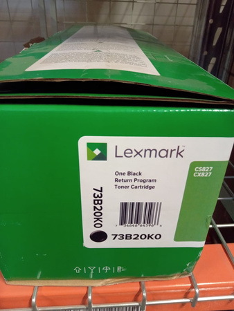 TONER ORYGINALNY LEXMARK 73B20K0 CZARNY 20000 STRON USZKODZONE OPAKOWANIE